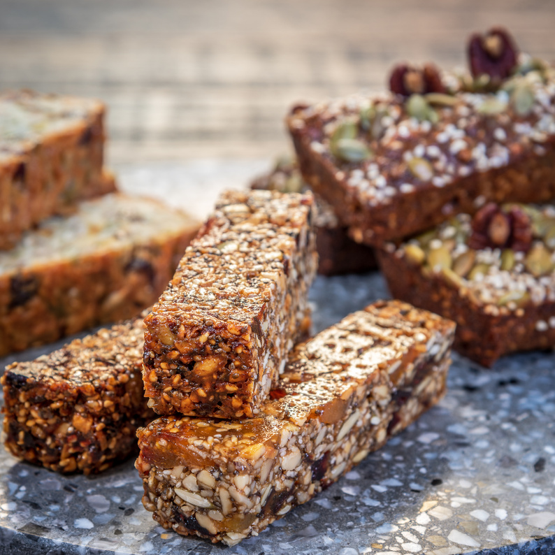 Healthy seeded protein bars